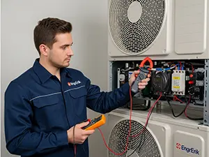 Замер токов компрессора и напряжения на клеммах кондиционера в Краснодаре