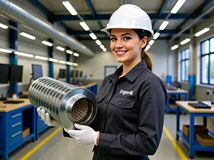 Монтаж трубчатого вентиляционного шумоглушителя