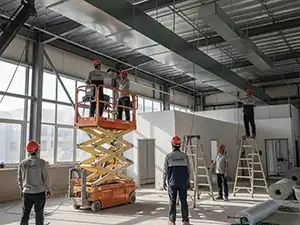 Монтаж прямоугольных воздуховодов