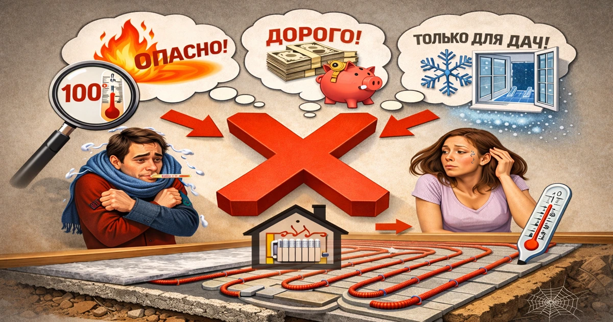 Теплый пол - популярные мифы